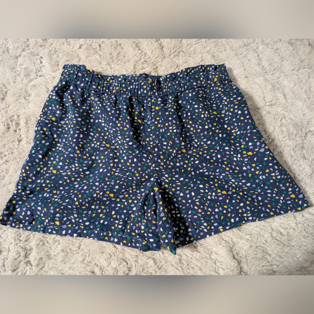 Banana Republic Linen Shorts Size Medium color Blue